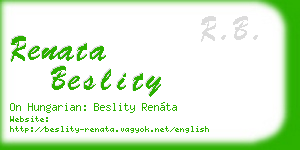 renata beslity business card