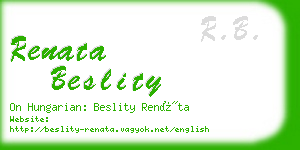 renata beslity business card